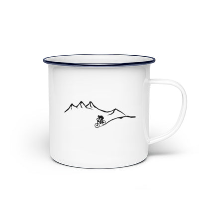 Berge und Biker - Emaille Tasse berge wandern Default Title