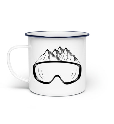 Wintersporteln - Emaille Tasse ski Default Title