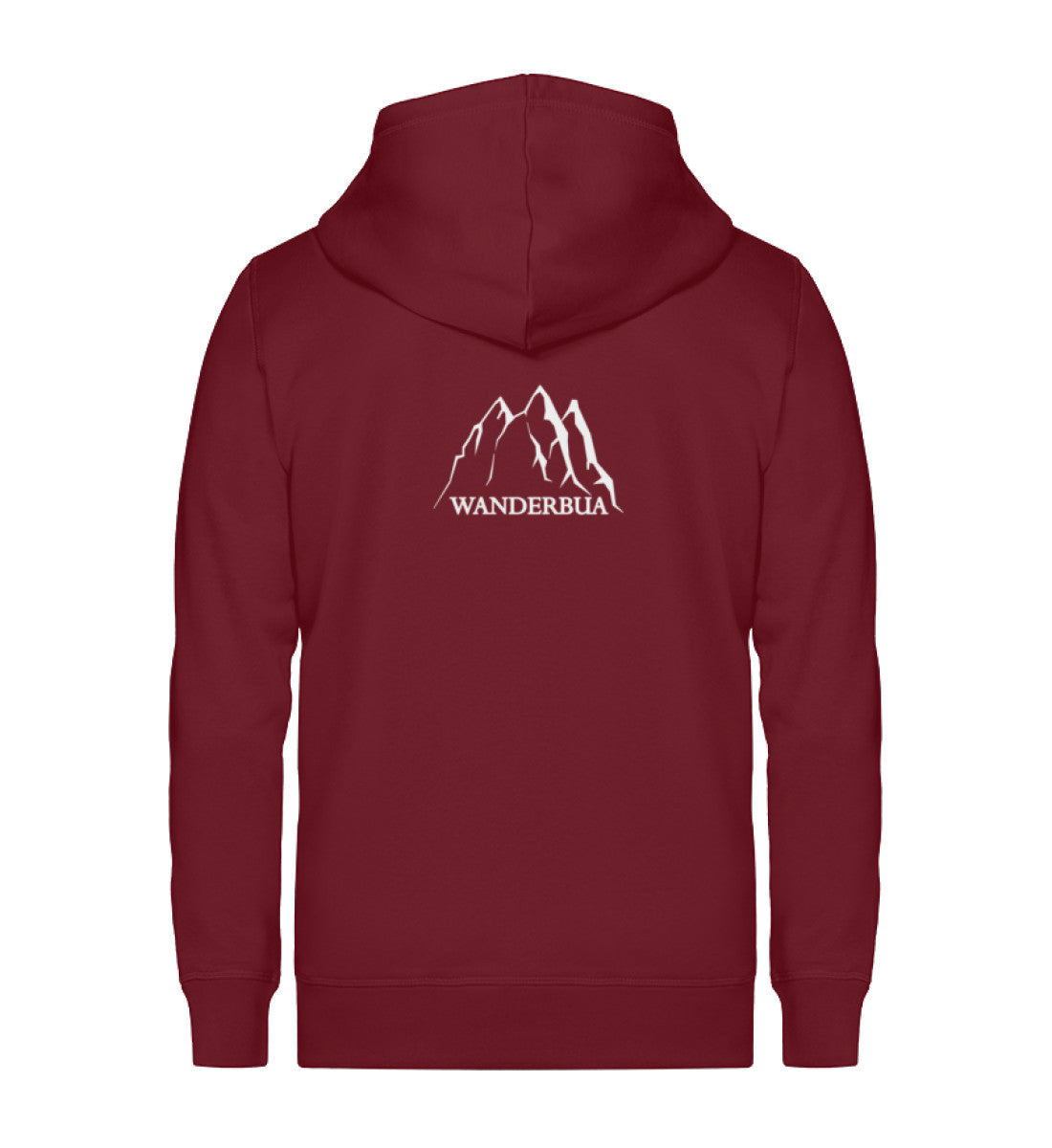 Wanderbua - Unisex Premium Organic Sweatjacke wandern Weinrot