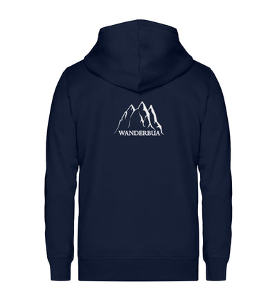 Wanderbua - Unisex Premium Organic Sweatjacke wandern Navyblau