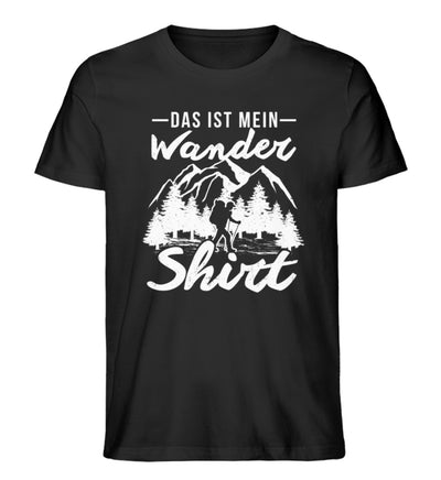 Das ist mein Wandershirt - Herren Organic T-Shirt wandern Schwarz