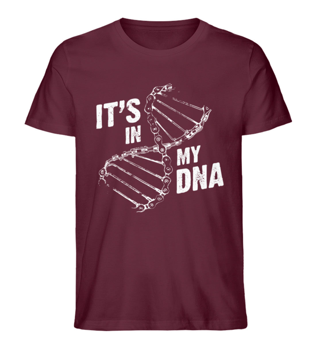 Its in my DNA - Herren Premium Organic T-Shirt fahrrad mountainbike Weinrot