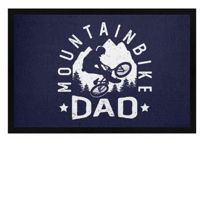 Mountainbike Dad - Fußmatte mit Gummirand mountainbike Navy