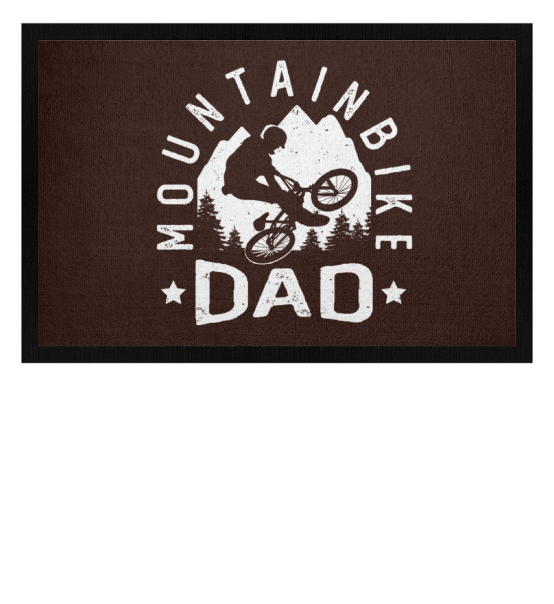 Mountainbike Dad - Fußmatte mit Gummirand mountainbike Braun