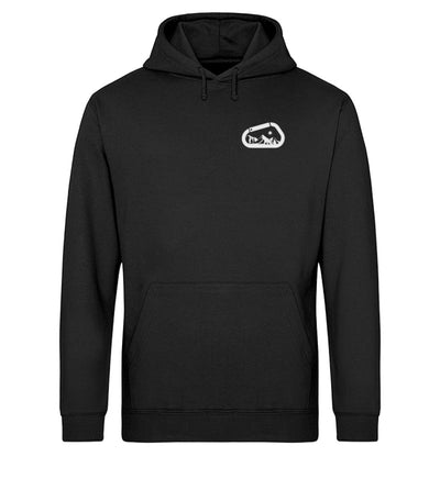 Karabiner - Unisex Organic Hoodie klettern Schwarz