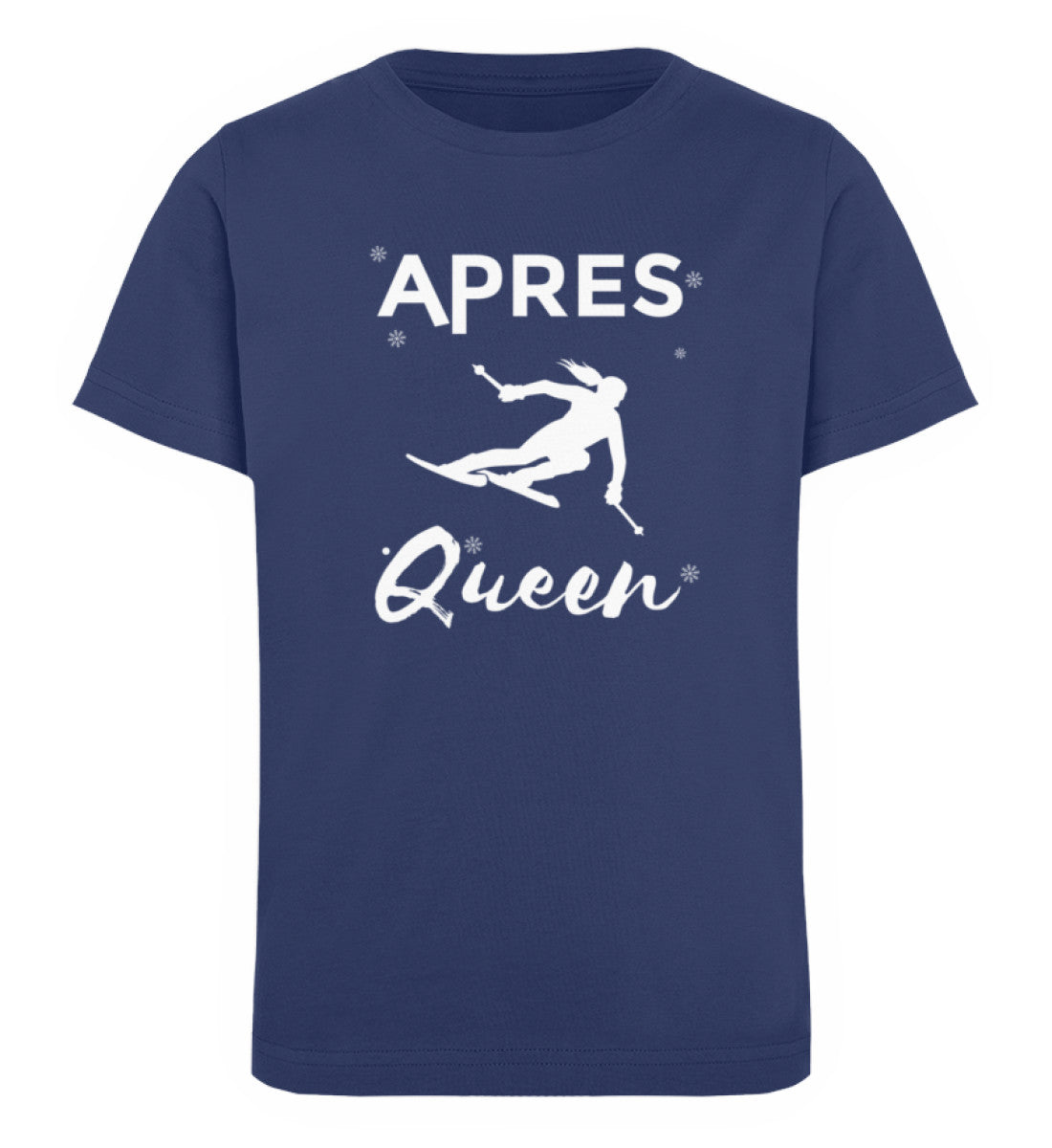 Après Queen - Kinder Premium Organic T-Shirt ski Navyblau