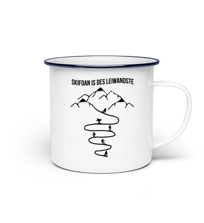 Skifoan is des leiwandste - Emaille Tasse ski