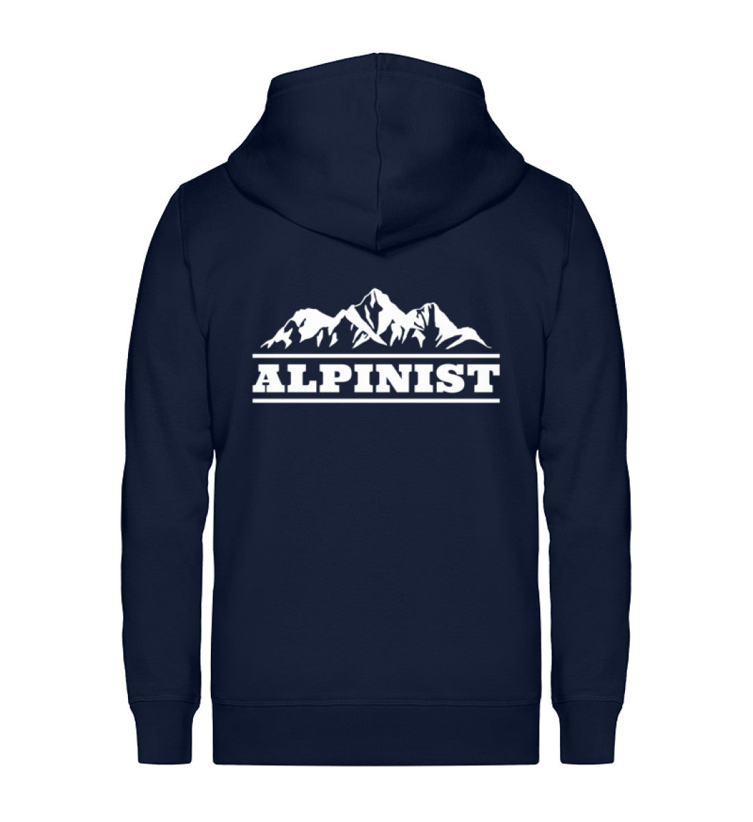 Alpinist - Unisex Premium Organic Sweatjacke berge wandern Navyblau