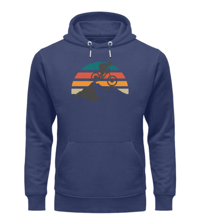 Mountainbike Vintage - Unisex Premium Organic Hoodie mountainbike Navyblau