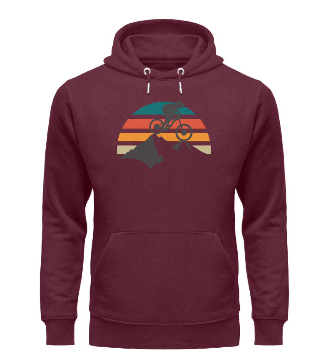 Mountainbike Vintage - Unisex Premium Organic Hoodie mountainbike Weinrot