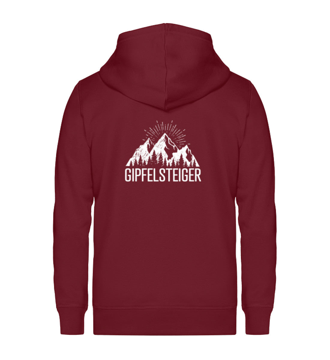 Die Gipfelsteiger - Unisex Premium Organic Sweatjacke berge klettern wandern Weinrot