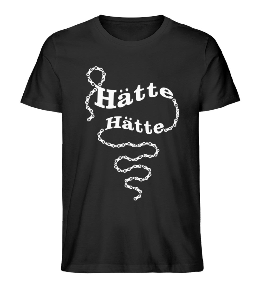 Hätte Hätte Fahrradkette - Herren Organic T-Shirt fahrrad mountainbike Schwarz