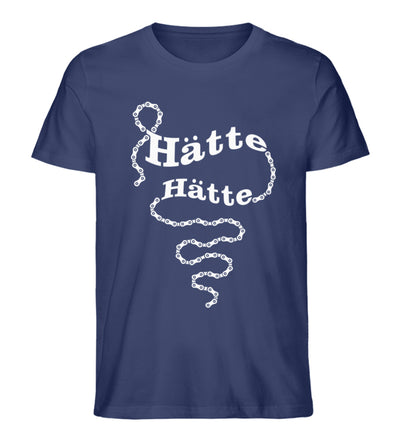 Hätte Hätte Fahrradkette - Herren Organic T-Shirt fahrrad mountainbike Navyblau