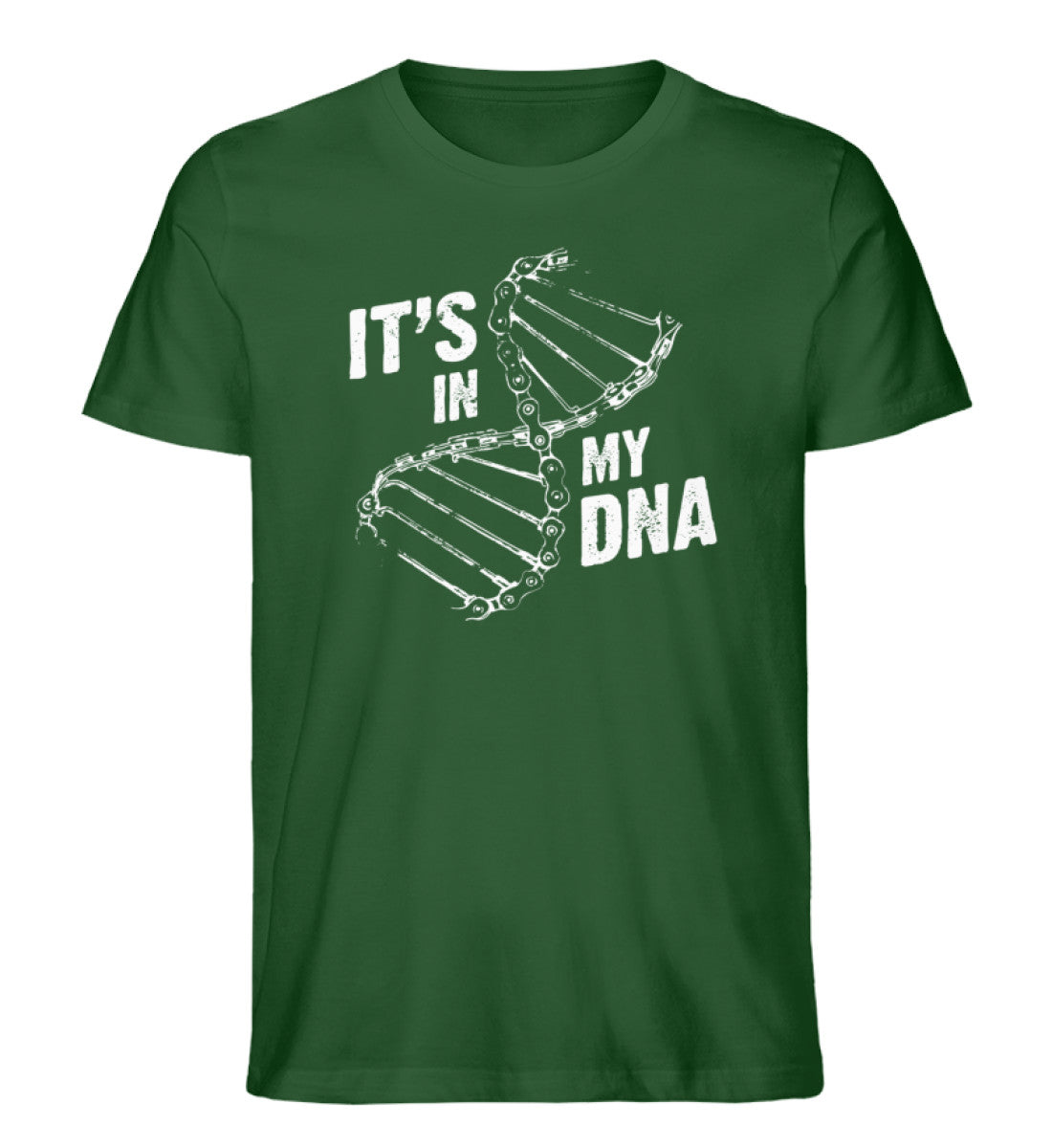 Its in my DNA - Herren Organic T-Shirt fahrrad mountainbike Dunkelgrün