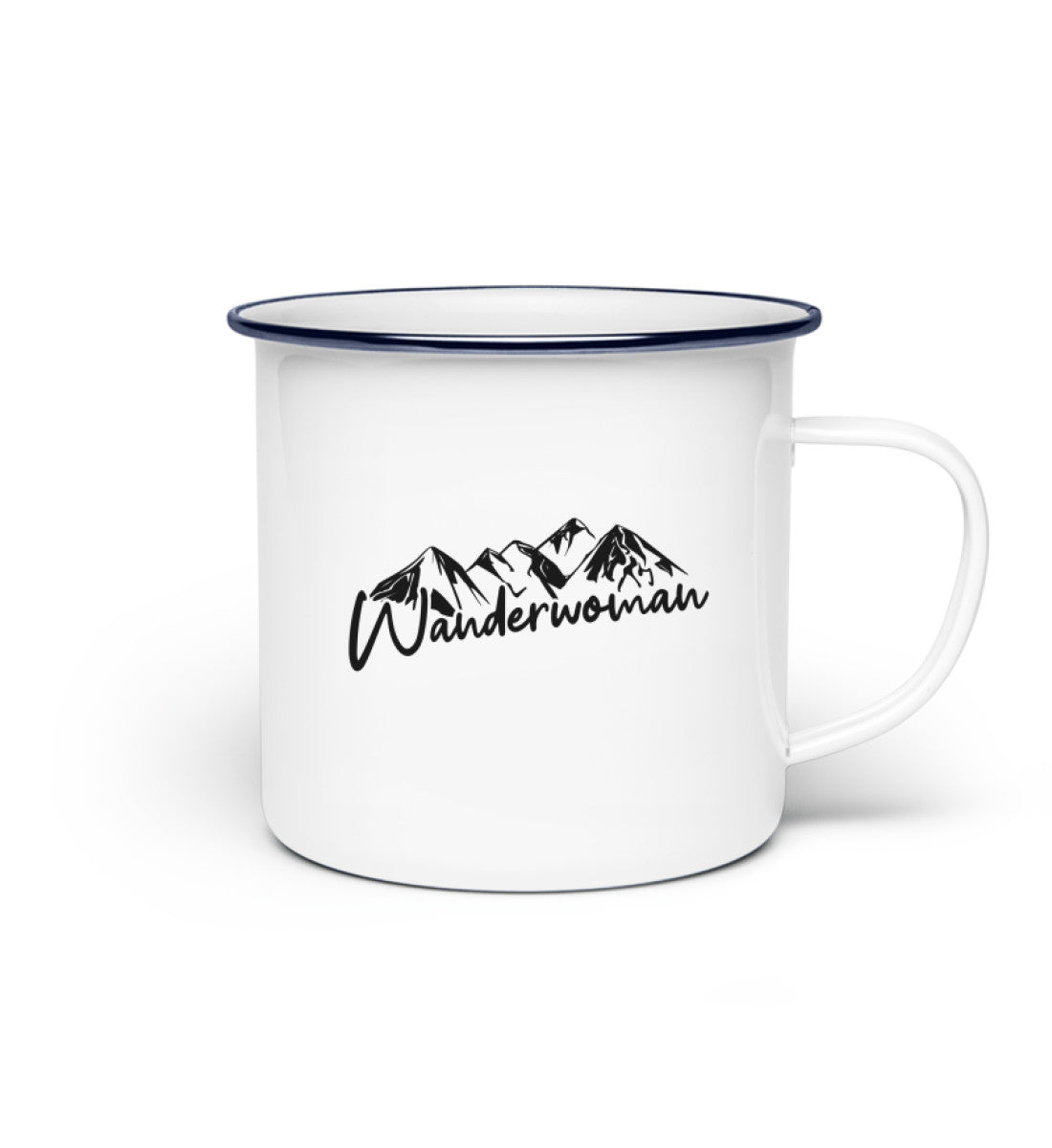 Wanderwoman - Emaille Tasse' berge wandern Default Title