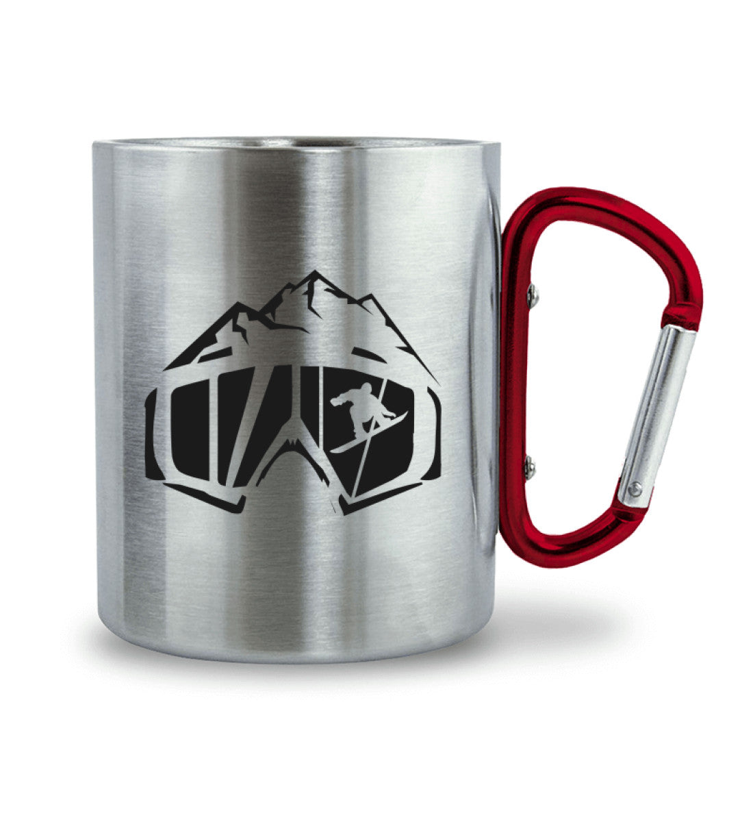 Snowboardbrille - Karabiner Tasse snowboarden 330ml