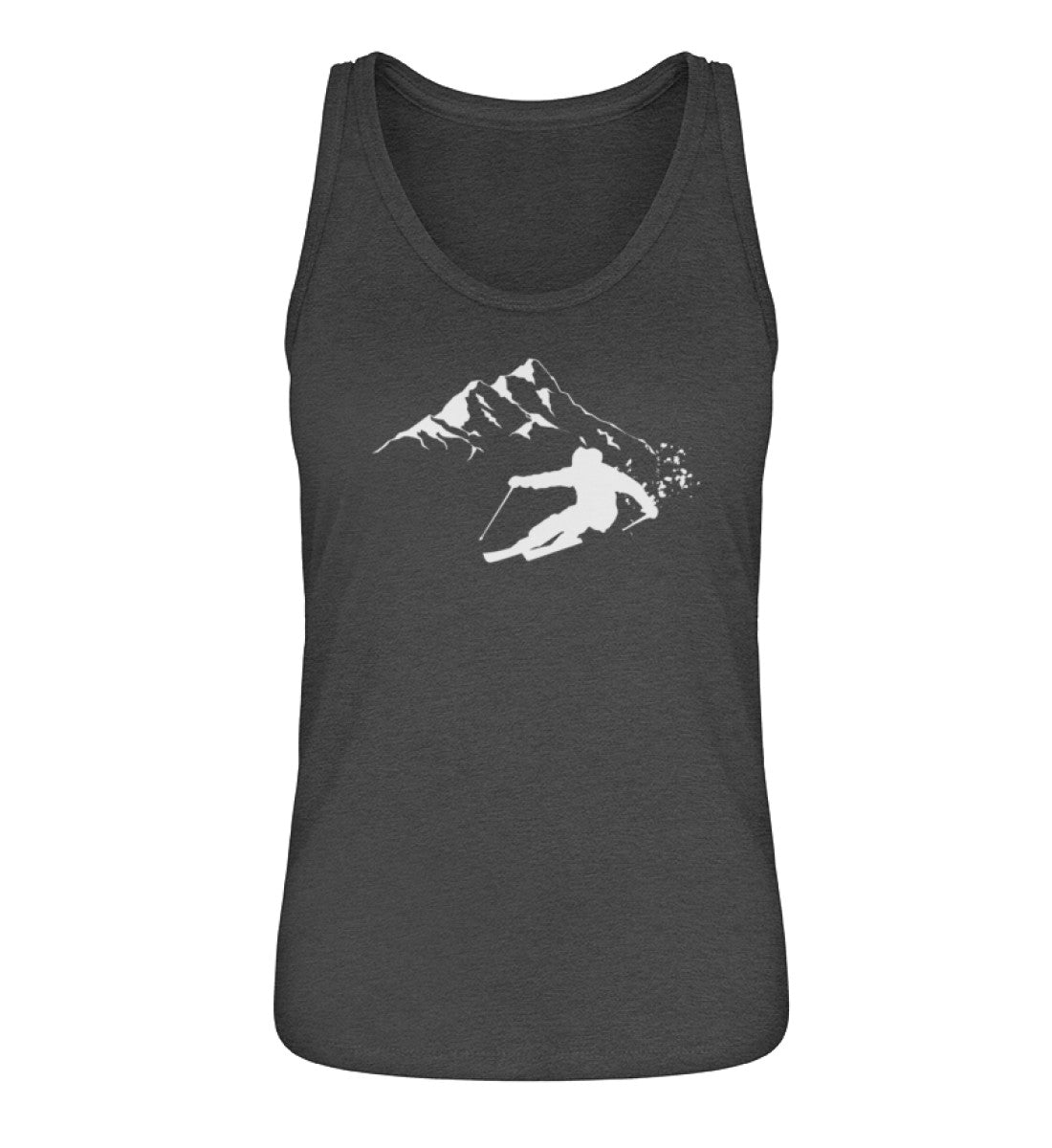 Tiefschnee Skier - Damen Organic Tanktop Grau (meliert)