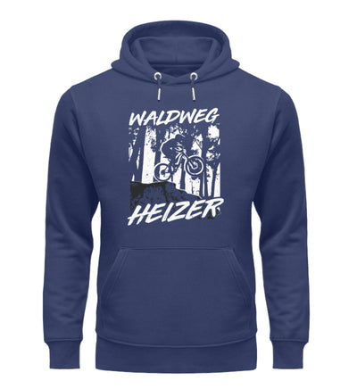 Waldweg Heizer - (F.W) - Unisex Premium Organic Hoodie fahrrad wandern Navyblau