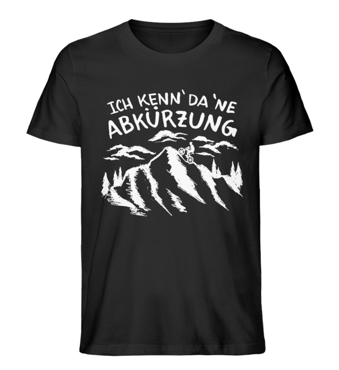 Ich Kenn' da 'ne Abkürzung - Herren Organic T-Shirt mountainbike Schwarz