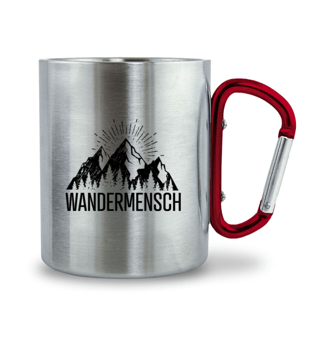 Der Wandermensch - Karabiner Tasse berge wandern 330ml