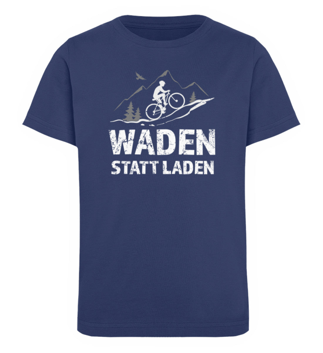 Waden statt laden - Kinder Premium Organic T-Shirt Navyblau