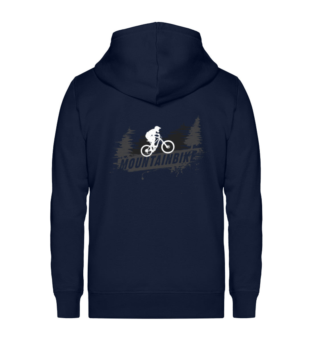 Mountainbike - Unisex Premium Organic Sweatjacke mountainbike Navyblau