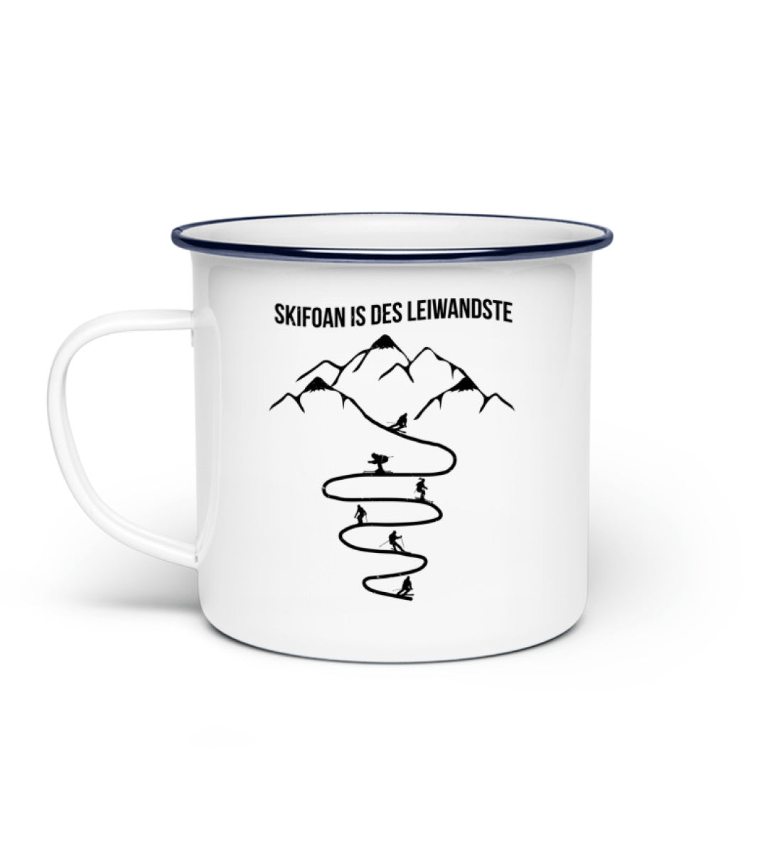 Skifoan is des leiwandste - Emaille Tasse ski Default Title