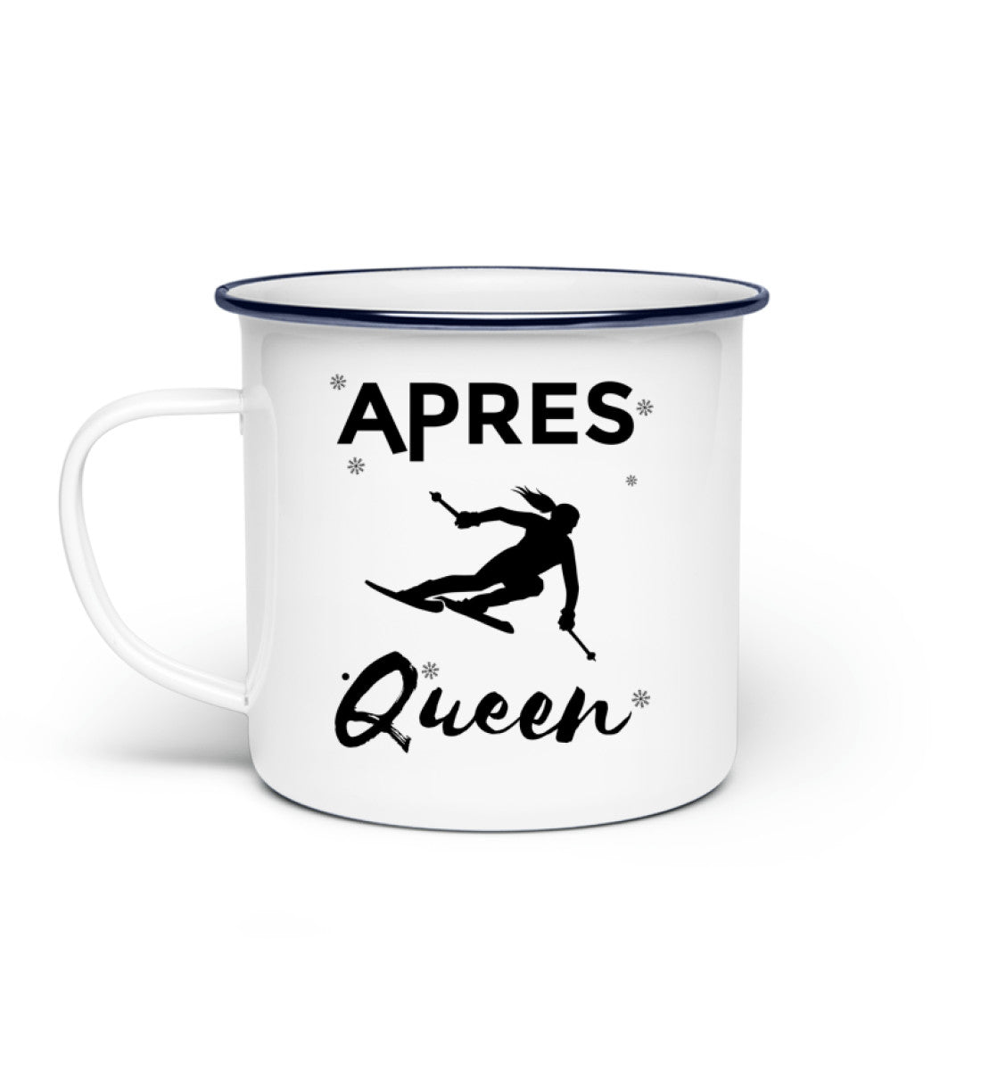 Apres Queen - Emaille Tasse ski Default Title