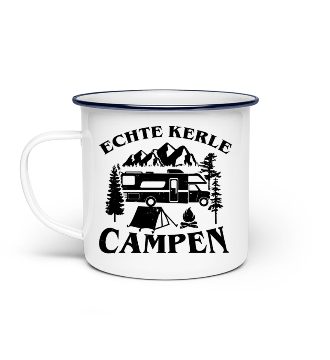 Echte Kerle campen - Emaille Tasse camping Default Title