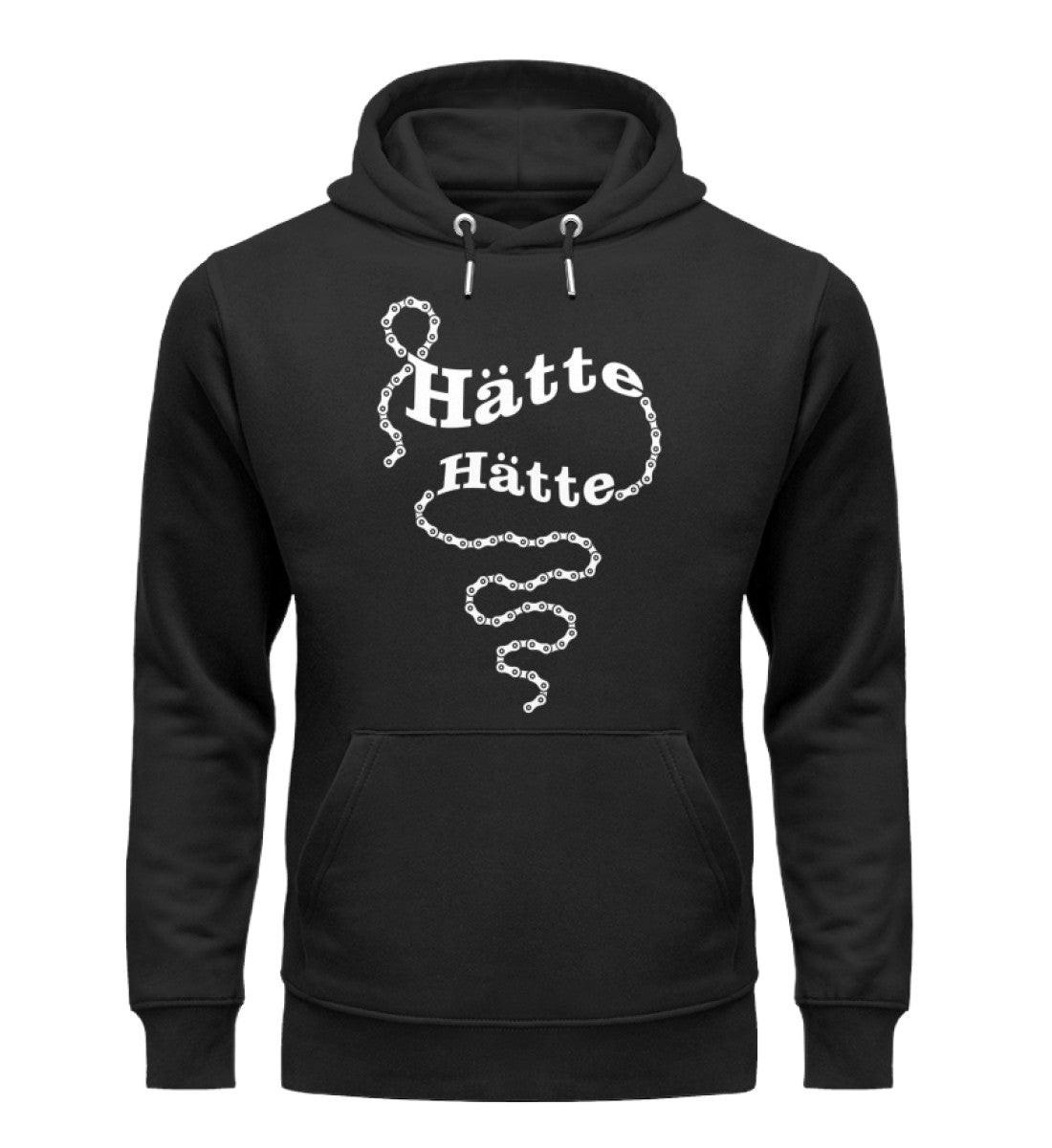 Hätte Hätte Fahrradkette - Unisex Premium Organic Hoodie fahrrad mountainbike Schwarz