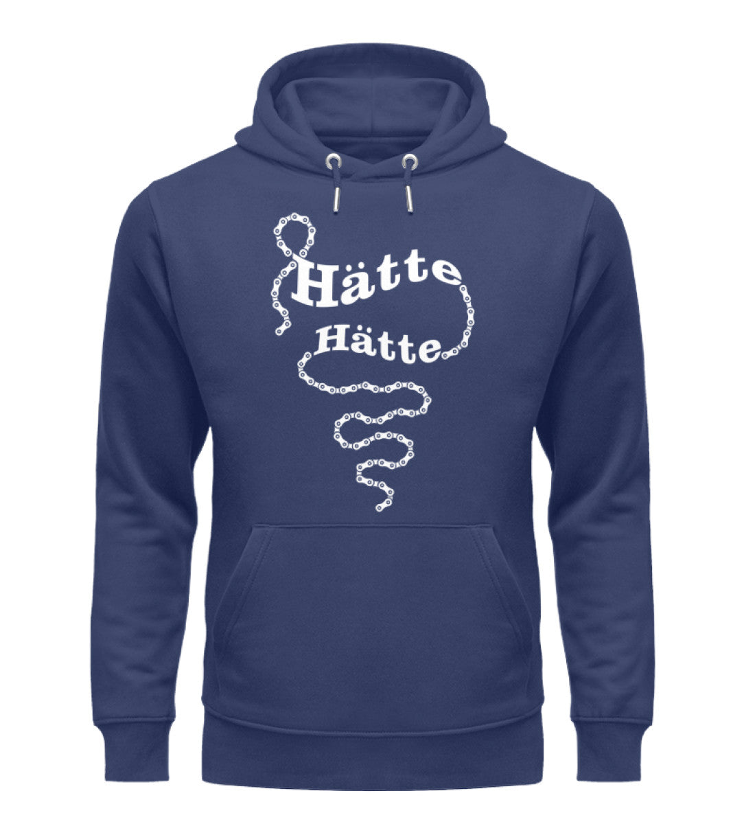 Hätte Hätte Fahrradkette - Unisex Premium Organic Hoodie fahrrad mountainbike Navyblau