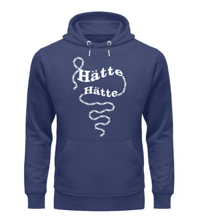 Hätte Hätte Fahrradkette - Unisex Premium Organic Hoodie fahrrad mountainbike Navyblau