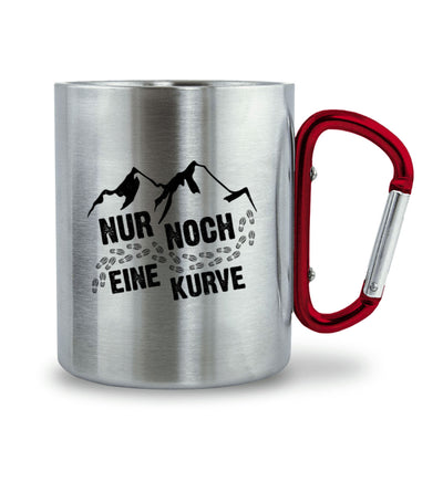 Nur noch eine Kurve - (B.W.) - Karabiner Tasse berge wandern 330ml