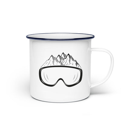 Wintersporteln - Emaille Tasse ski Default Title