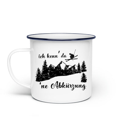 Ich kenn' da 'ne Abkürzung - Emaille Tasse ski Default Title