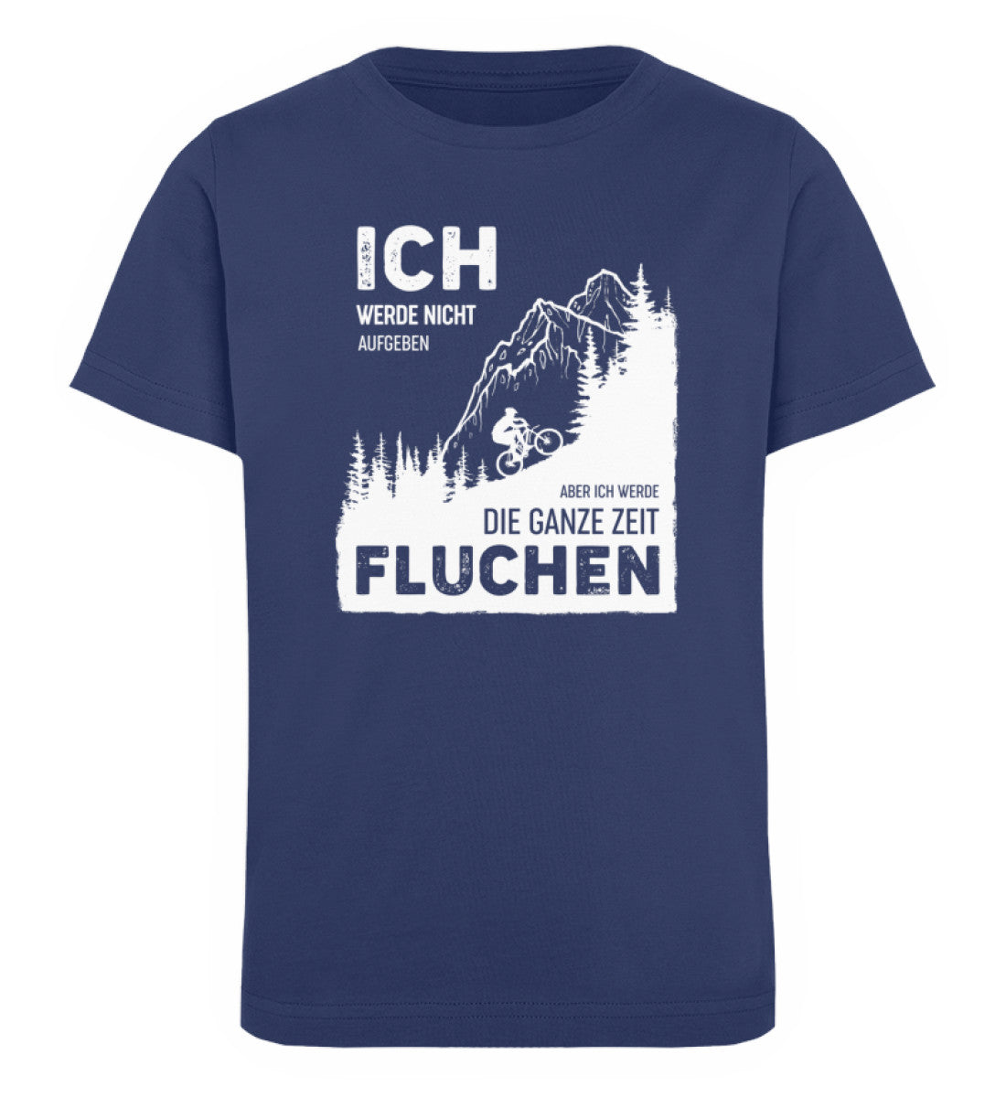 Ich werde nicht aufgeben - Kinder Premium Organic T-Shirt berge wandern Navyblau