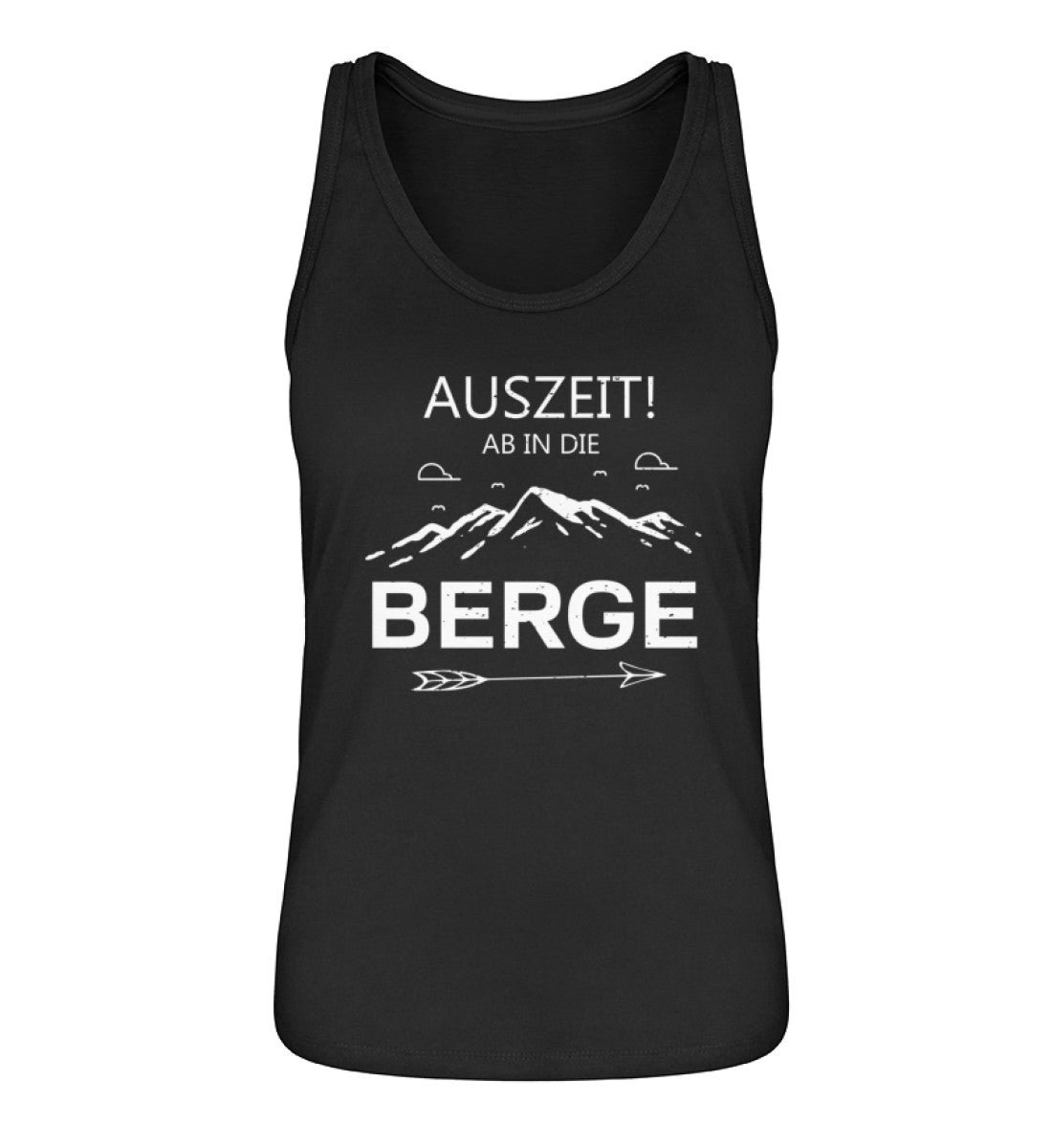 Auszeit ab in die Berge - Damen Organic Tanktop Schwarz