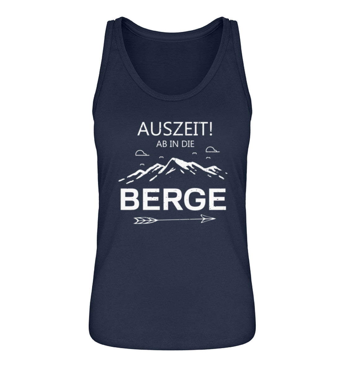 Auszeit ab in die Berge - Damen Organic Tanktop Navyblau