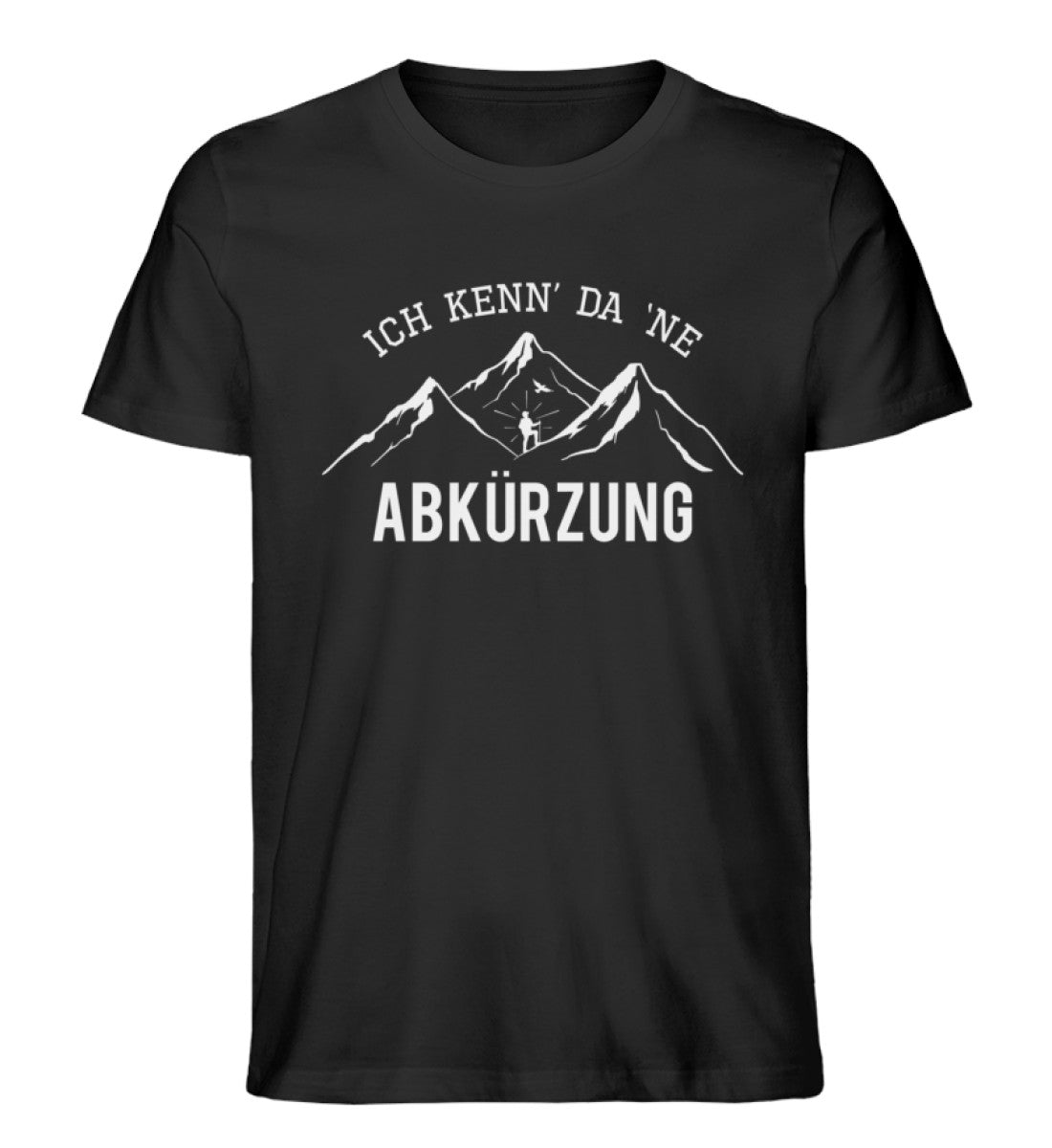 Ich kenne da ne Abkürzung - Herren Premium Organic T-Shirt berge wandern Schwarz