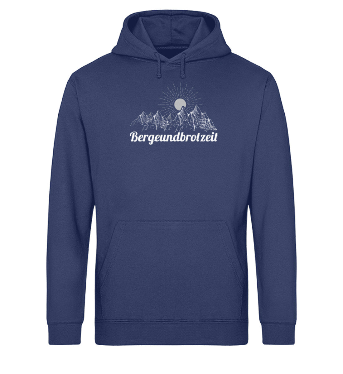 Bergeundbrotzeit - Unisex Organic Hoodie berge Navyblau