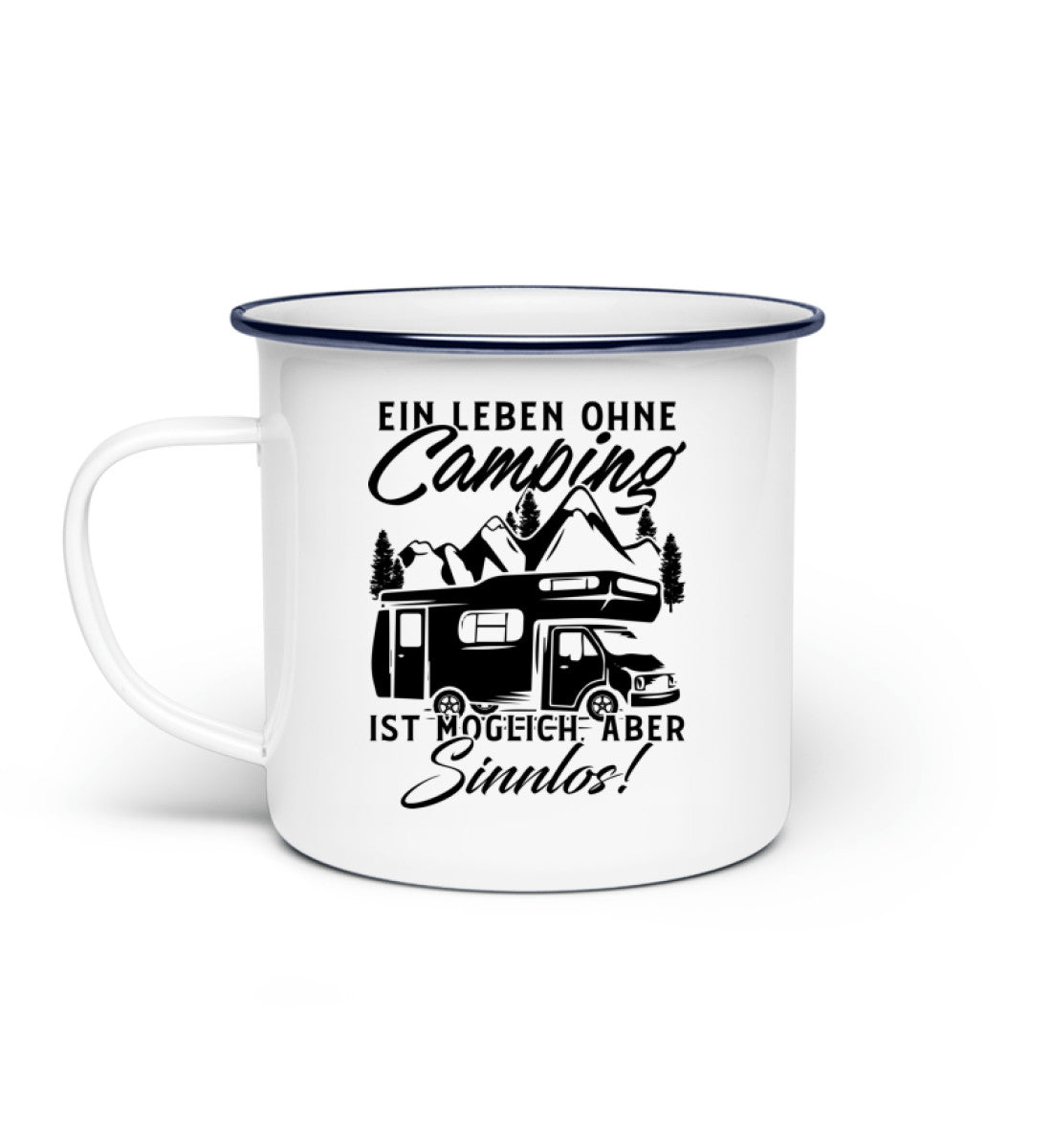 Camping ist Leben - Emaille Tasse camping Default Title