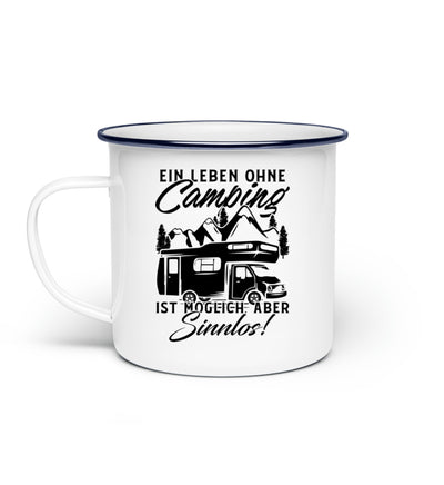 Camping ist Leben - Emaille Tasse camping Default Title