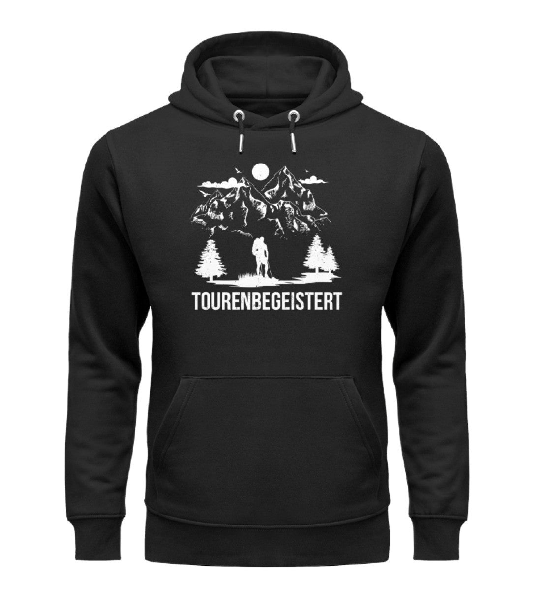 Tourenbegeisterung - Unisex Premium Organic Hoodie Schwarz