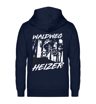 Waldweg Heizer - (F.W) - Unisex Premium Organic Sweatjacke fahrrad wandern Navyblau