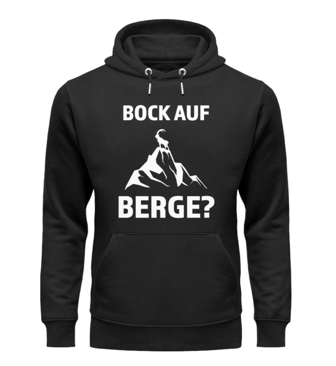 Bock auf Berge - Unisex Premium Organic Hoodie berge Schwarz