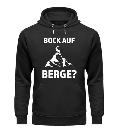 Bock auf Berge - Unisex Premium Organic Hoodie berge Schwarz