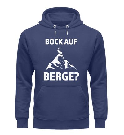 Bock auf Berge - Unisex Premium Organic Hoodie berge Navyblau