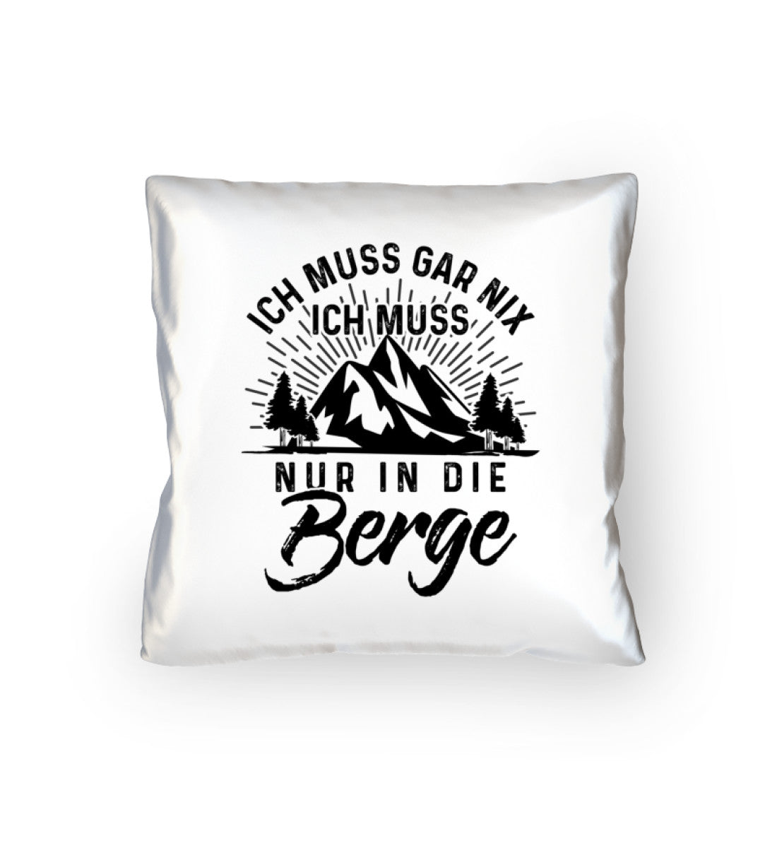 Ich muss nur in die Berge - Kissen (40x40cm) berge mountainbike wandern Default Title