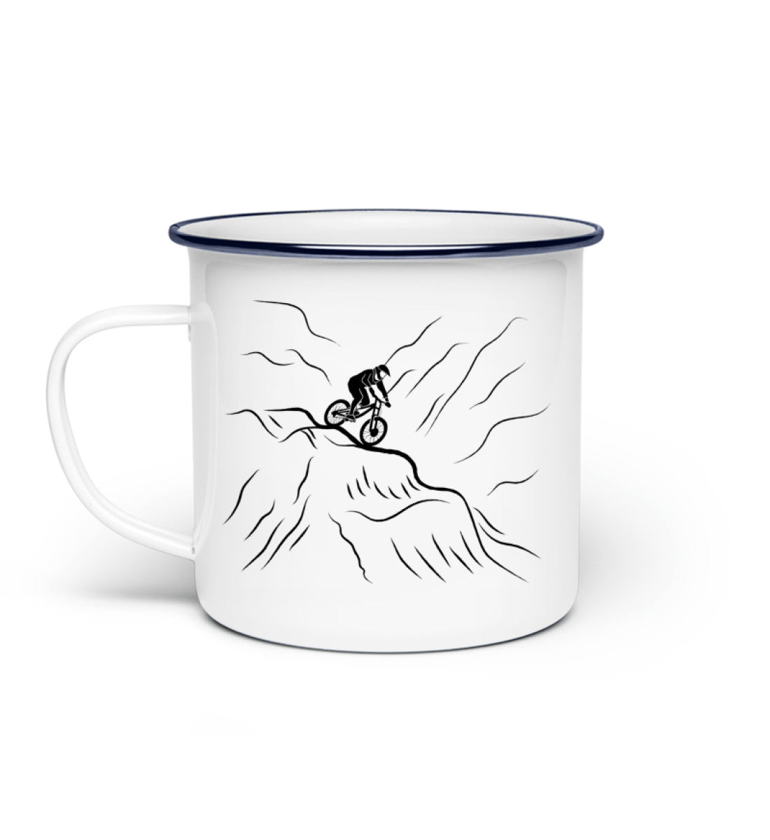 Downhill Mountainbike - Emaille Tasse mountainbike Default Title