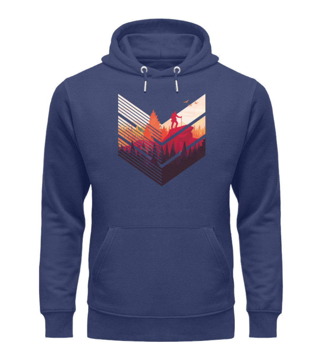 Wanderführer - Unisex Premium Organic Hoodie Navyblau